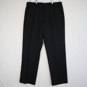 Nike Golf Pants Mens 36x32 Dri-Fit Performance Chino Slacks Flat Front Black